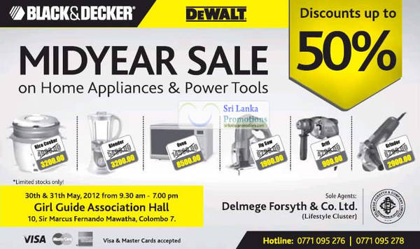 Featured image for (EXPIRED) Black & Decker Mid Year Sale Up To 50% Off 30 – 31 May 2012