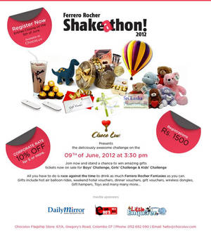 Featured image for (EXPIRED) Choco Luv Ferrero Rocher Shake-a-thon 9 Jun 2012
