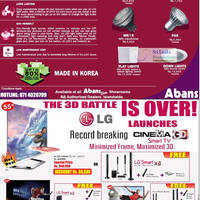 Featured image for LG LED Bulbs & 3D Smart TV Abans Offers 17 Jun 2012