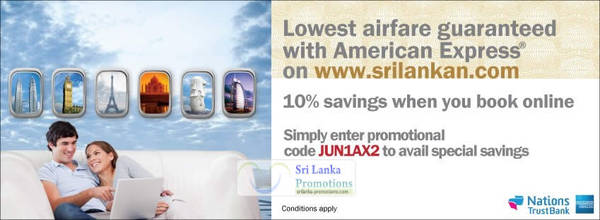 Featured image for (EXPIRED) SriLankan Airlines 10% Off Coupon Code 1 – 30 Jun 2012