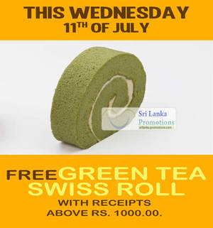 Featured image for (EXPIRED) BreadTalk Sri Lanka FREE Green Tea Swiss Roll Promotion 11 Jul 2012