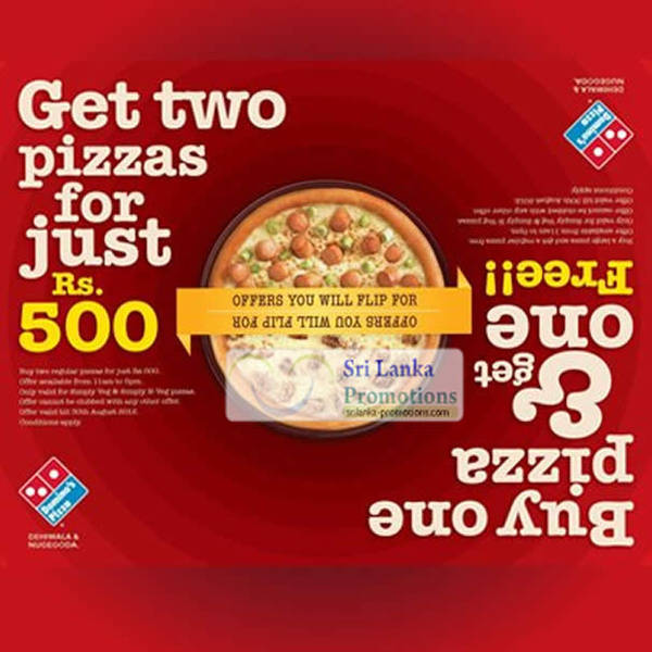 Featured image for Domino’s Pizza Buy Large Selected Pizza Get Regular Pizza FREE 16 Jul – 30 Aug 2012