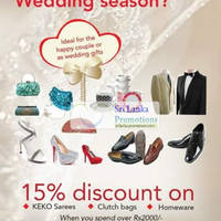 Featured image for (EXPIRED) Keko Sri Lanka 15% Off Sarees, Bags & Homeware Promotion 28 Jun – 20 Jul 2012