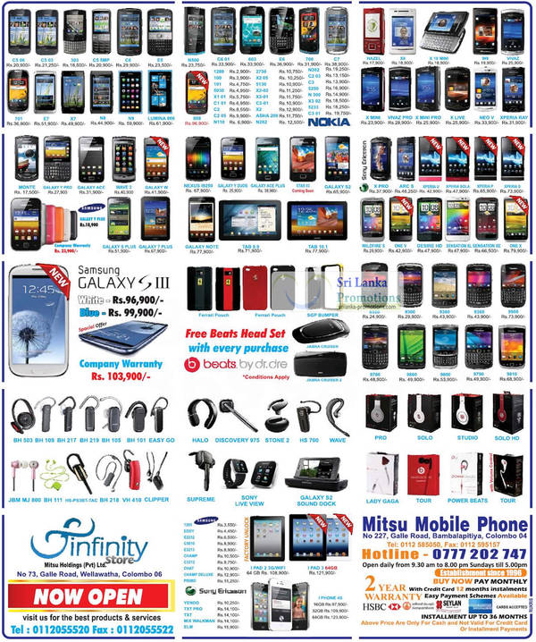 Featured image for Mitsu Smartphones & Mobile Phones Price List Offers 8 Jul 2012