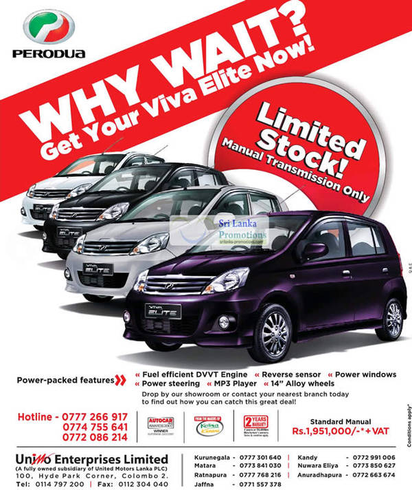 Featured image for Perodua Viva Elite Car Price 8 Jul 2012