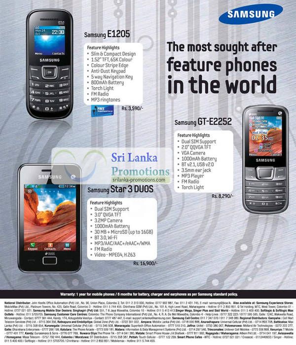 Featured image for Samsung Most Sought After Phones Price Offers 15 Jul 2012