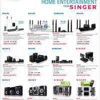 Featured image for Singer Home Theatre Systems & HiFi Systems Offers 8 Jul 2012
