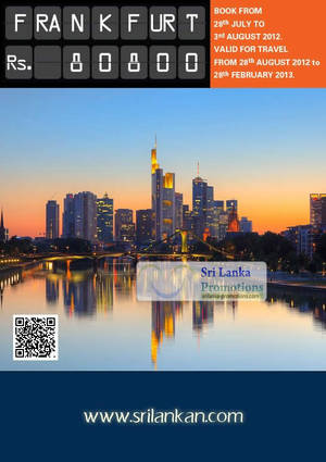 Featured image for (EXPIRED) SriLankan Airlines Frankfurt Germany Promotion Air Fare 28 Jul – 3 Aug 2012