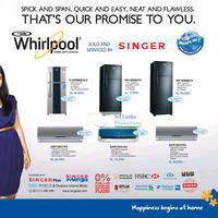 Featured image for Whirlpool Air Conditioners & Fridge Singer Offers 23 Jul 2012