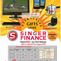 Featured image for Singer Finance Fixed Deposit Interest Rates 2 Aug 2012