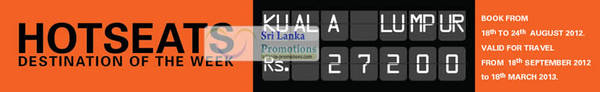 Featured image for (EXPIRED) SriLankan Airlines Kuala Lumpur Promotion Air Fares 18 – 24 Aug 2012