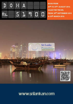 Featured image for (EXPIRED) SriLankan Airlines Doha Promotion Air Fares 25 – 31 Aug 2012
