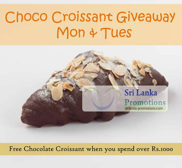 Featured image for BreadTalk FREE Choco Croissant With Rs 1,000 Spend 22 Sep 2012