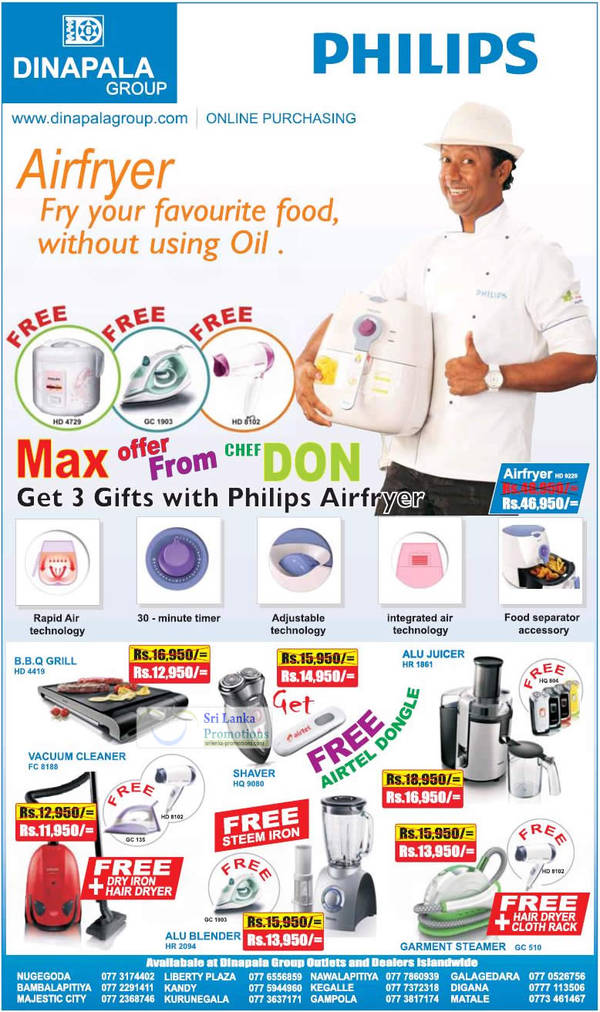 Featured image for Dinapala Group Philips Personal Care & Household Electronics Offers 9 Sep 2012
