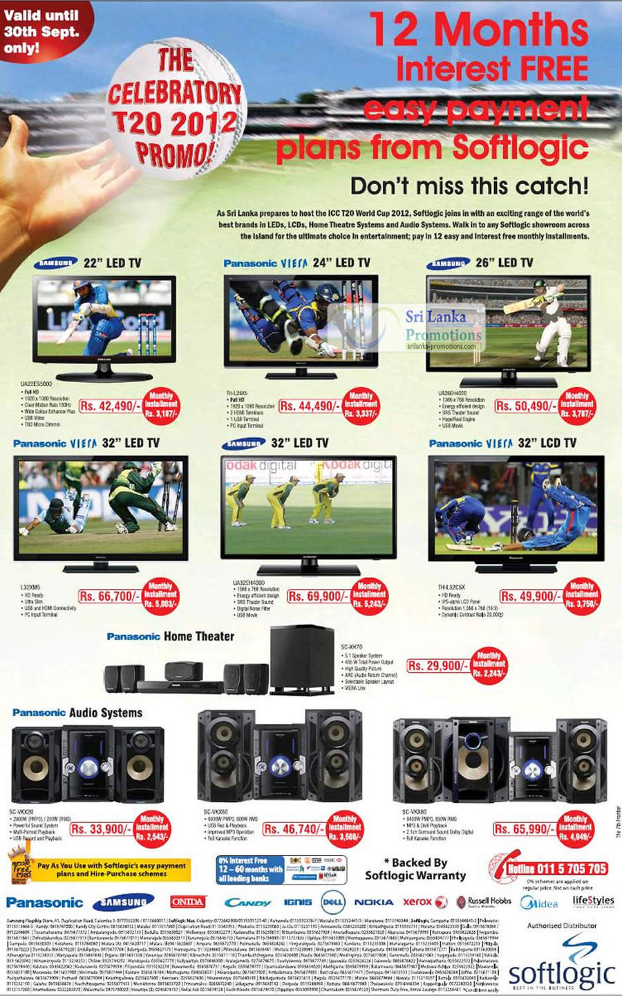 LED TVs, Home Theatre, Audio Systems, Samsung, Panasonic