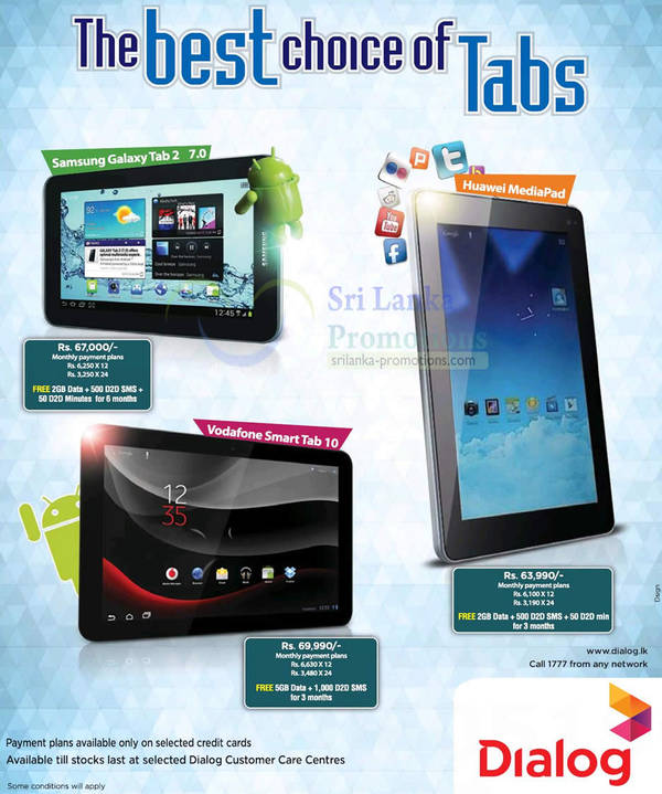 Featured image for Dialog Tablet Price Offers 7 Oct 2012