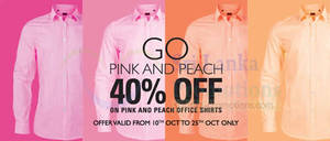 Featured image for (EXPIRED) Fashion Bug 40% Off Hallmark Pink & Peach Office Shirts Promotion 10 – 25 Oct 2012