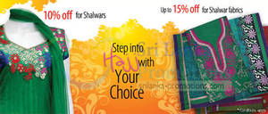 Featured image for (EXPIRED) Fashion Bug Up To 15% off Shalwar & Shalwar Fabrics 15 – 26 Oct 2012