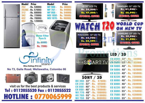 Featured image for Infinity Store (Mitsu) Fridge, Washer & TV Offers 7 Oct 2012