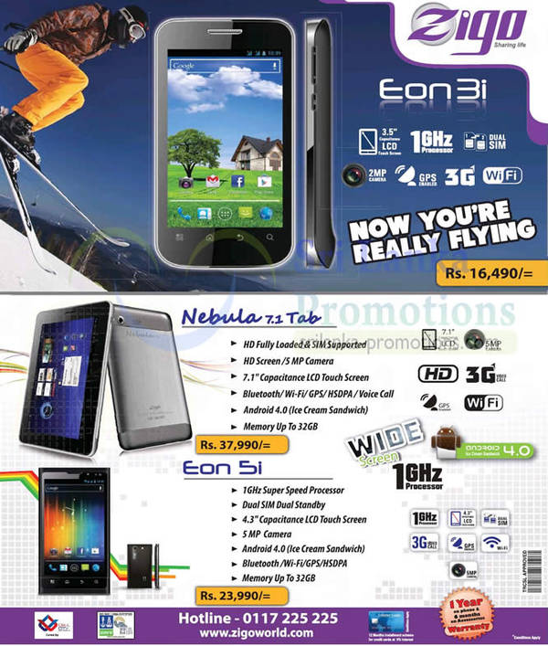Featured image for Zigo Smartphones & Tablets Price, Features & Specifications 21 Oct 2012
