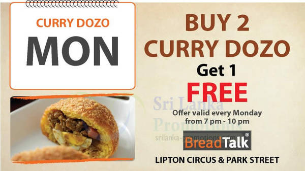 Featured image for BreadTalk Curry Dozo 2 For 1 Promotion 5 Nov 2012