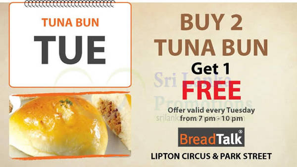 Featured image for BreadTalk Tuna Bun 2 For 1 Promotion 5 Nov 2012