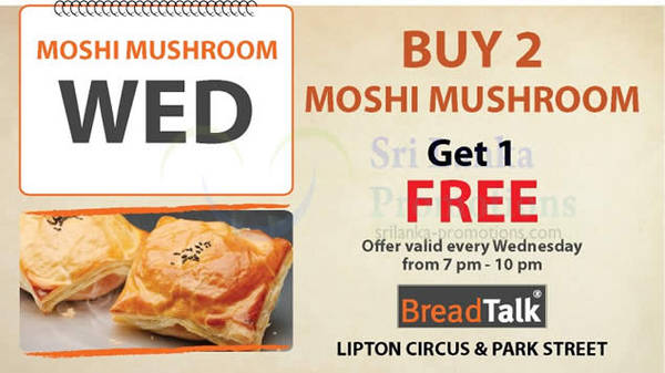 Featured image for BreadTalk Moshi Mushroom 2 For 1 Promotion 7 Nov 2012