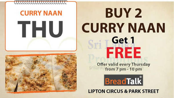 Featured image for BreadTalk Curry Naan 2 For 1 Promotion 8 Nov 2012