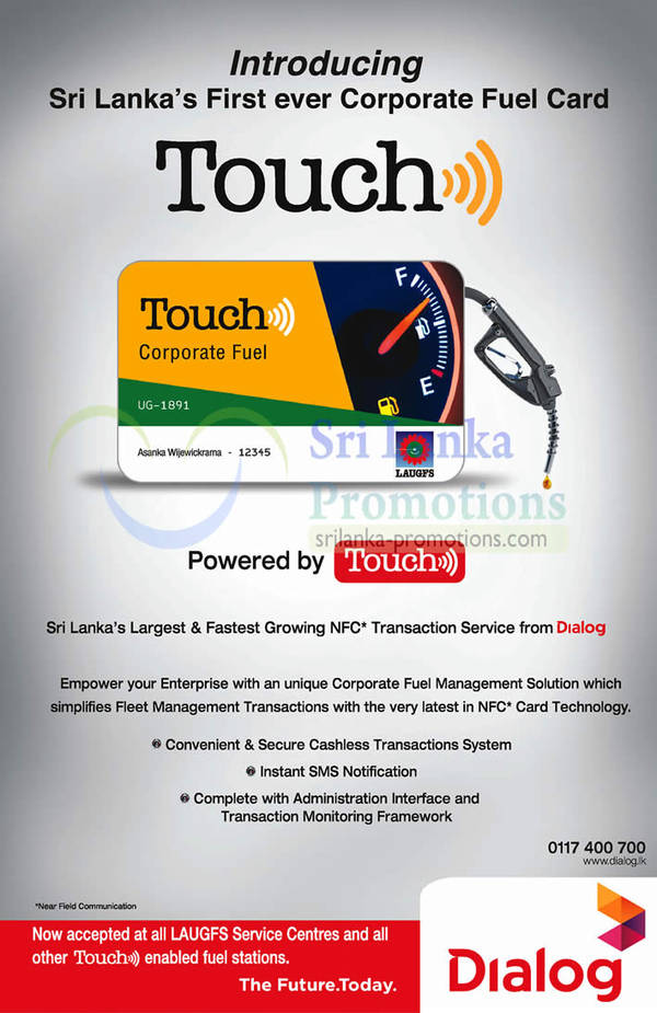 Featured image for Dialog New Touch NFC Corporate Fuel Card 15 Nov 2012