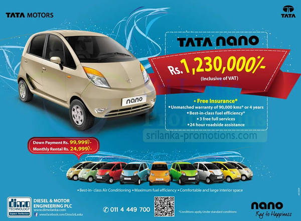 Featured image for Tata Motors Tata Nano Latest Promotion Offer 11 Nov 2012