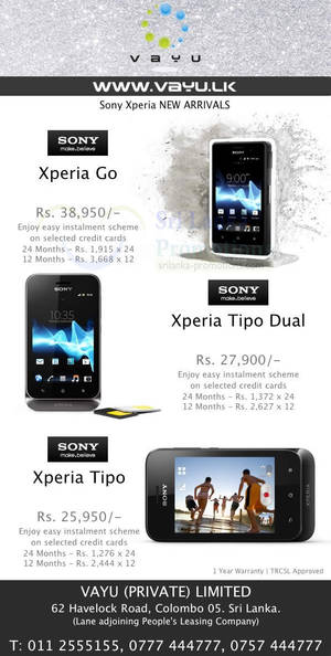 Featured image for Vayu Sony Xperia Smartphone Offers 11 Nov 2012