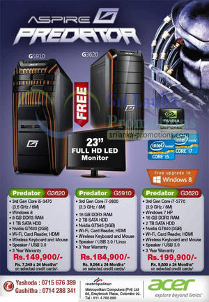 Featured image for Acer Predator Gaming Desktop PC Metropolitan Offers 16 Dec 2012