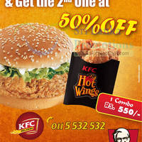 KFC 16 Jan 2013 » KFC 50% Off 2nd Lunchtime Combo 16 – 31 Jan 2013