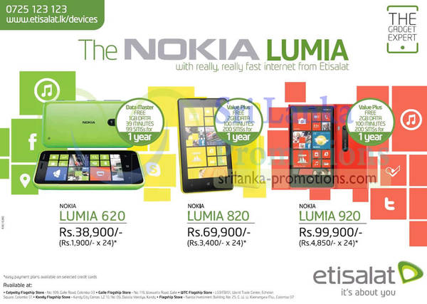 Featured image for Etisalat Nokia Lumia Smartphone Offers 24 Mar 2013