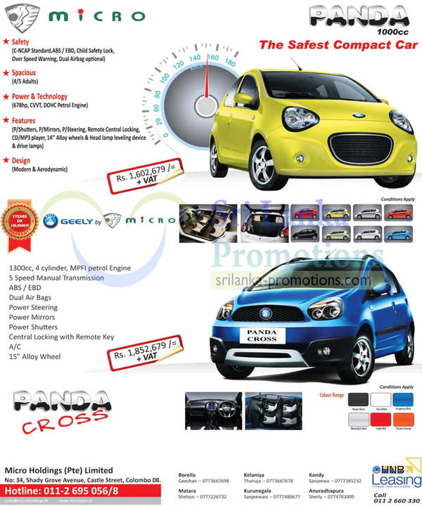 Featured image for Geely Micro Panda Cross & Geely Panda Cars Features & Price 24 Mar 2013