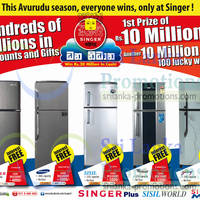 Featured image for Singer, Samsung, Sisil & Godrej Refrigerator Offers 28 Mar 2013