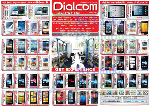 Featured image for Dialcom Smartphones & Mobile Phones Price List Offers 21 Apr 2013