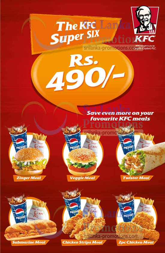 KFC Rs 490 Combo Meal Offers 21 May 2013