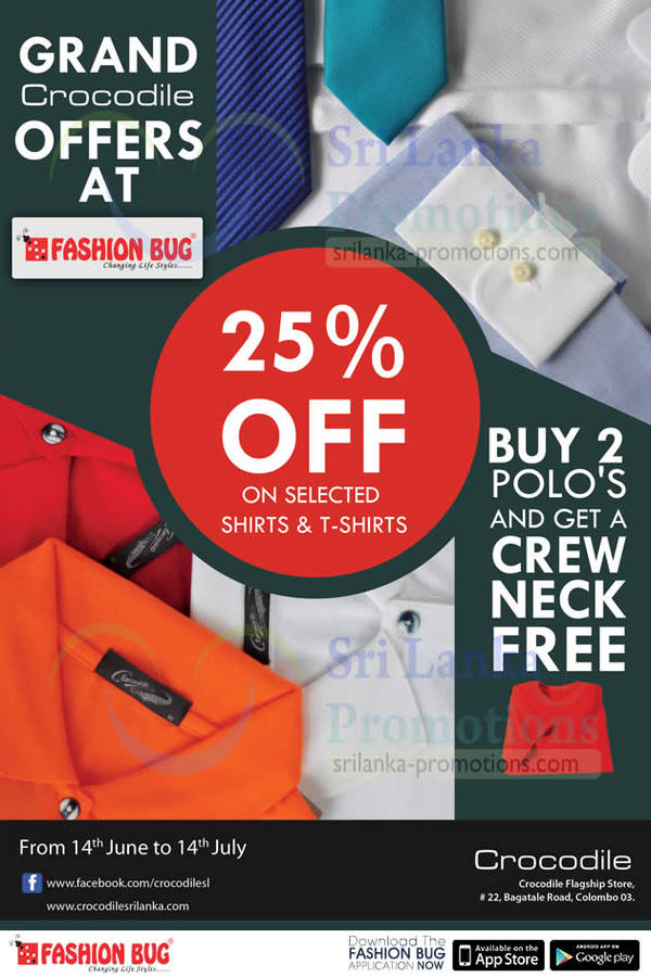 Featured image for (EXPIRED) Fashion Bug 25% Off Grand Crocodile Offers 14 Jun – 14 Jul 2013