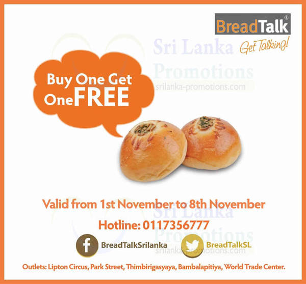 Featured image for (EXPIRED) BreadTalk 1 For 1 Promo @ All Outlets 1 – 8 Nov 2013