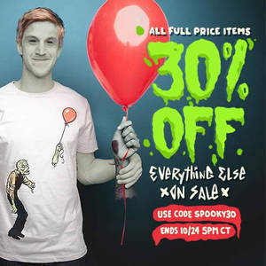Featured image for (EXPIRED) Threadless 30% Off Regular Items Coupon Code 23 – 25 Oct 2013