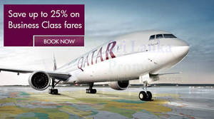 Featured image for (EXPIRED) Qatar Airways Business Class Promotion Air Fares 23 – 30 Nov 2013