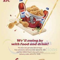 Featured image for (EXPIRED) KFC FREE 500ml Pepsi With Rs. 500 Delivery Order 17 – 25 Apr 2014