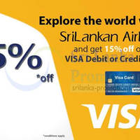 Featured image for (EXPIRED) SriLankan Airlines 15% OFF For Visa Cardmembers 1 – 21 May 2014