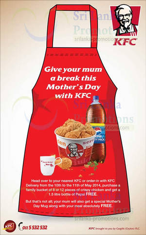 Featured image for (EXPIRED) KFC Mother’s Day FREE Gifts Promo 10 – 11 May 2014