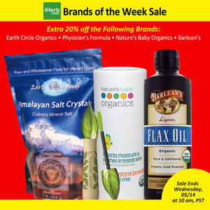 Featured image for (EXPIRED) iHerb 20% OFF Earth Circle Organics, Physician’s Formula & More 10 – 14 May 2014