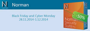 Featured image for Norman Software 50% Off Black Friday & Cyber Monday Coupon Code 28 Nov – 2 Dec 2014
