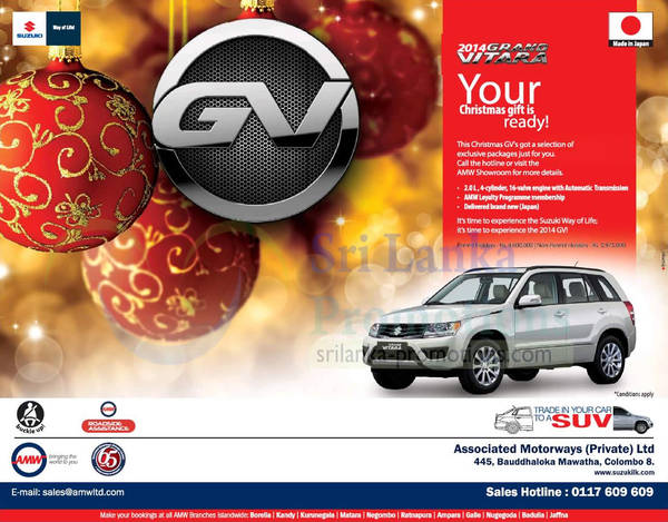 Featured image for Suzuki Grand Vitara Price & Features 11 Dec 2014