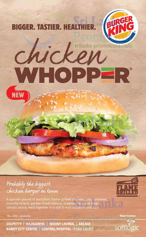 Featured image for Burger King New Chicken Whopper Burger 9 Mar 2015