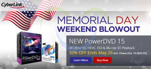 Featured image for CyberLink 50% OFF PowerDVD 15 Ultra Movie & Media Player Software 23 – 26 May 2015